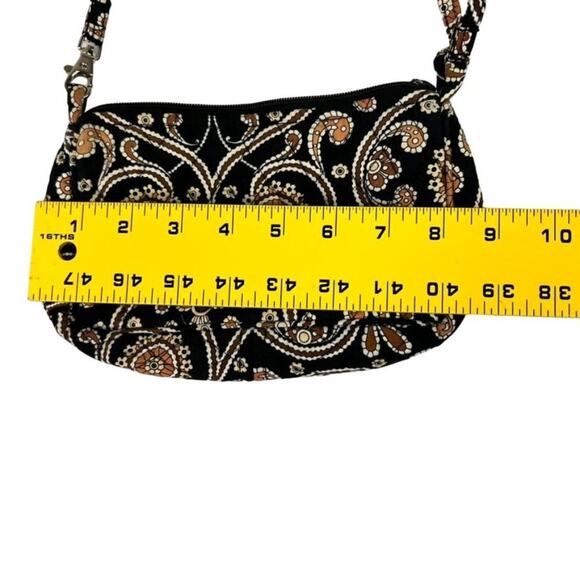 Vera Bradley Shoulder Bag Womens Small Brown Quilted Coffee Latte - Picture 3 of 8